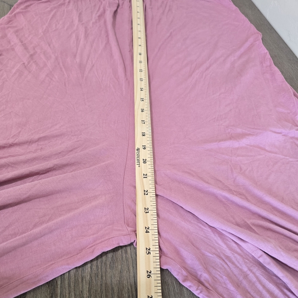 Ecothread Sustainable Mauve Pink Wide Leg Jumpsuit Romper NWT Large Boho Harem - Picture 8 of 11